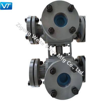 kualitas  VT Natural Gas Pipeline Fast Discharge Quick Shutdown Double Ball Valves pabrik