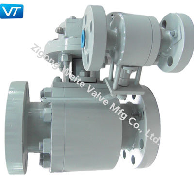 kualitas  Forged Steel Double Oil Pipeline Valves ISO5211 Double Block And Bleed Ball Valves pabrik