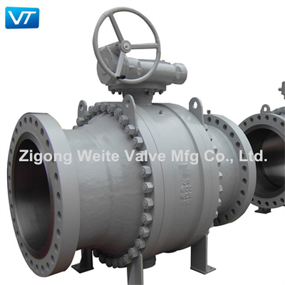 36 ''WCB Gear Operated Ball Valve Kelas Instalasi Horisontal 600 Diameter Besar