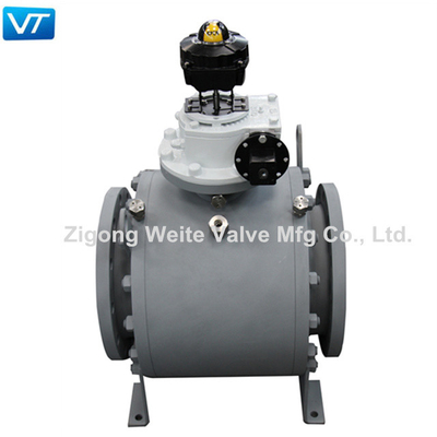 Katup Bola Trunnion Baja Tempa Listrik ASME B 16.10 Kelas 150 Ke Kelas 2500