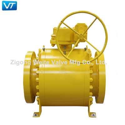 18 ''Baja Ditempa 600LB Ball Valve LF2 Tekanan Tinggi Untuk Pemurnian Minyak Bumi