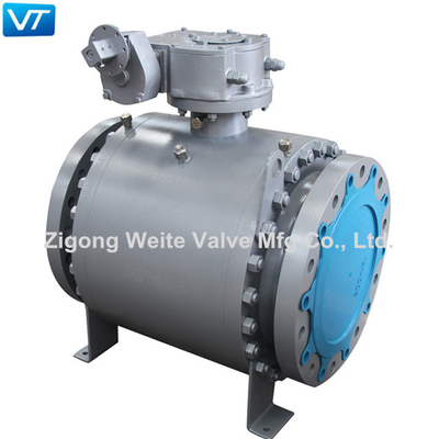 Trunnion Mounted Electric Ball Valve Body LF2 Katup Bola Ukuran Besar 16 &quot;300LB