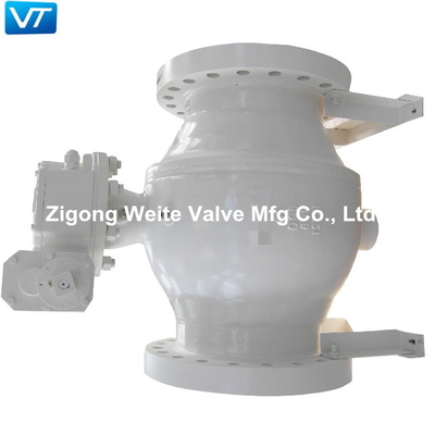 18 &quot;A216 WCB Ball Valve Kelas 600 NACE MR-01-75 Pelepas Tekanan Otomatis