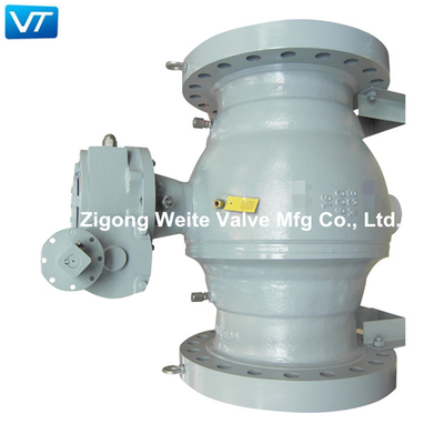 OEM 16 &quot;600LB WCB API 598 Ball Valves Full Bore Baja Tempa Ukuran Besar