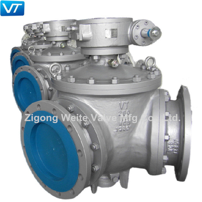 Multi Port Ball Valve Carbon Steel 16 Inch DN250 3 Way Ball Valve