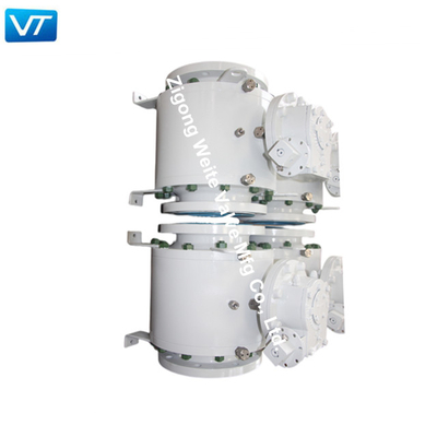 API 6D Electric Actuator Ball Valve Forged Steel Trunnion Ball Valve A350