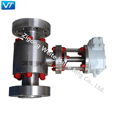 Katup Bola Tekanan Tinggi Penyegelan Lembut MENGINTIP Kelas Duduk 2500 Ball Valve Stainless Steel