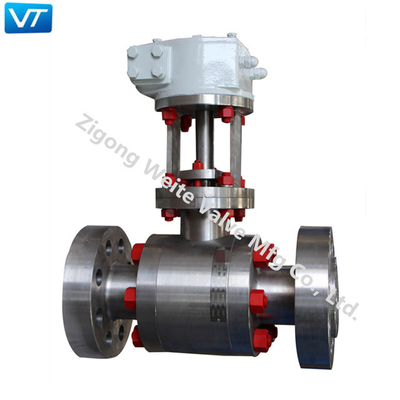 Katup Bola Tekanan Tinggi Penyegelan Lembut MENGINTIP Kelas Duduk 2500 Ball Valve Stainless Steel
