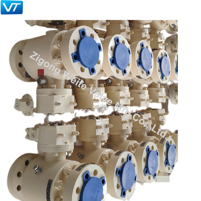 Forging Steel Class 2500 Ball Valve 2 &quot;LF2 Ball Valve Pneumatic Electric Actuator