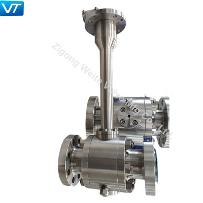 SS 2 Inch Ball Valve A182 Extended Stem Untuk Pencegahan Kebakaran Retak Gas