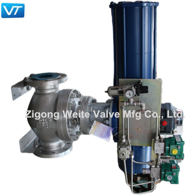 4 ''300LB Tubuh CF3 SDV Shutdown Valve Pneumatic Actuator Pengangkutan Air Minyak Gas