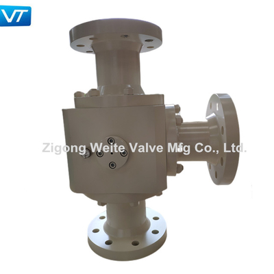 WCB Body Pipeline Ball Valve 300LB T Type 3 Way Ball Valve 4 Inch