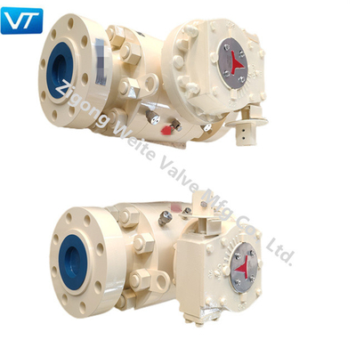 4130 30CrMo Katup Pipa Minyak 4-1/16 '' 10000 PSI Ball Valve Tahan Panas