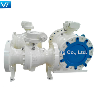 10x8 ''Mengurangi Bore Ball Valve Forged WCC Ball Valve Kelas 600
