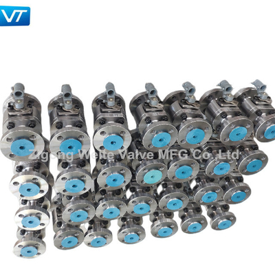 Ukuran Kecil 1 Inch LF2 Flanged Floating Ball Valves API6D Class 600 Ball Valve