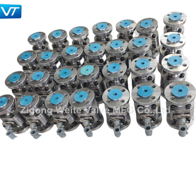 Ukuran Kecil 1 Inch LF2 Flanged Floating Ball Valves API6D Class 600 Ball Valve