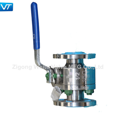 Body F51 Floating Ball Valve Body Tipe Kecil Ukuran 1/2'' 150LB Dengan Tuas