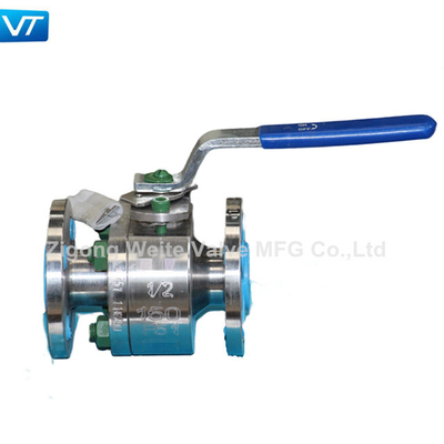 Body F51 Floating Ball Valve Body Tipe Kecil Ukuran 1/2'' 150LB Dengan Tuas